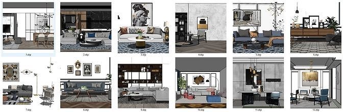 LIVING ROOM VIP 1-12 model vol 1 3D model