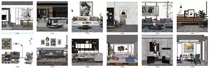 LIVING ROOM VIP 1-12 model vol 1