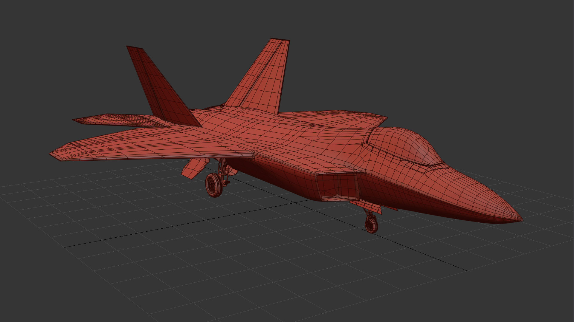 Like Real F 22 Raptor 3d model 3D model animated rigged | CGTrader