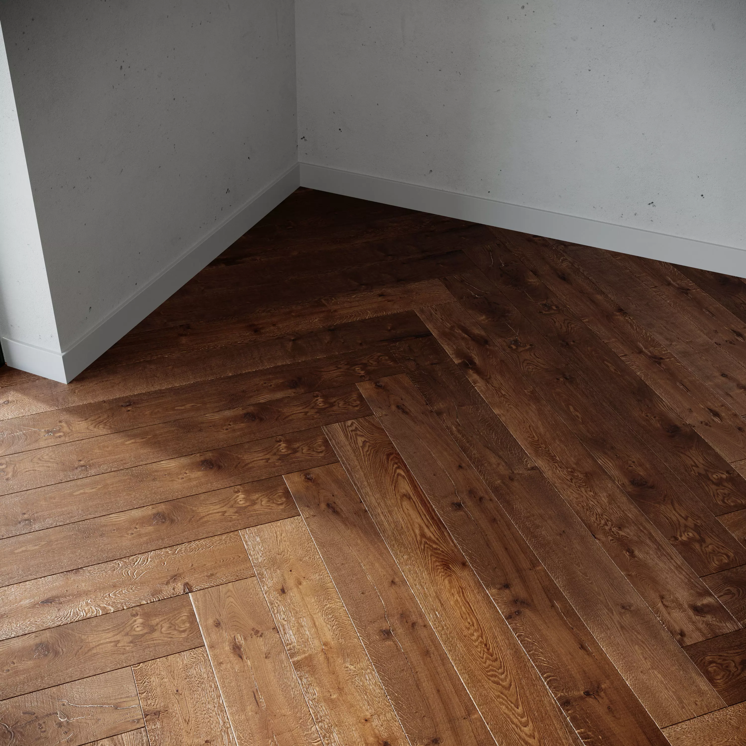 Flooring tiles oak 3D model_0