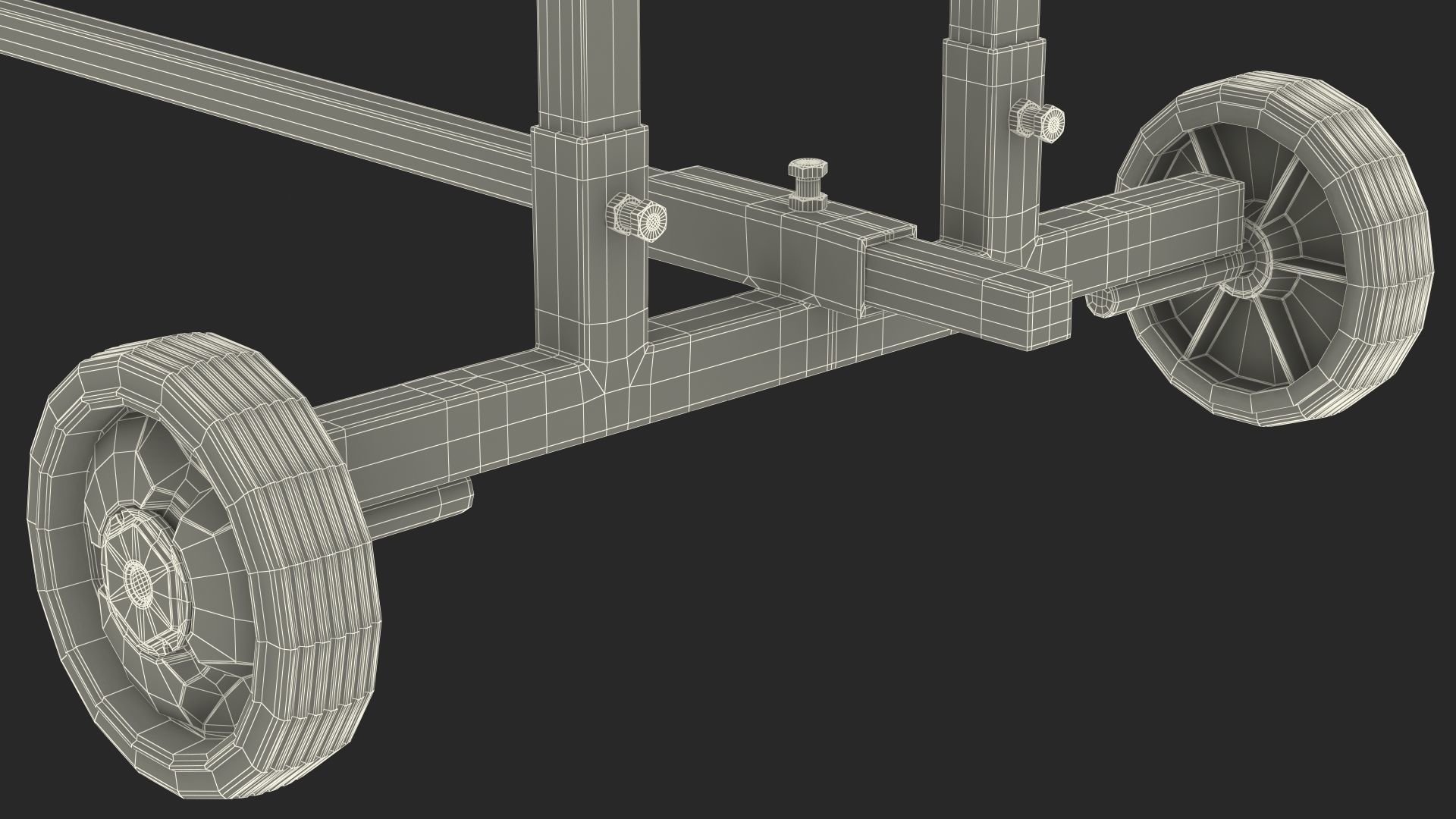 WEN 56207 Electric Log Splitter with Stand Rigged 3D model_27