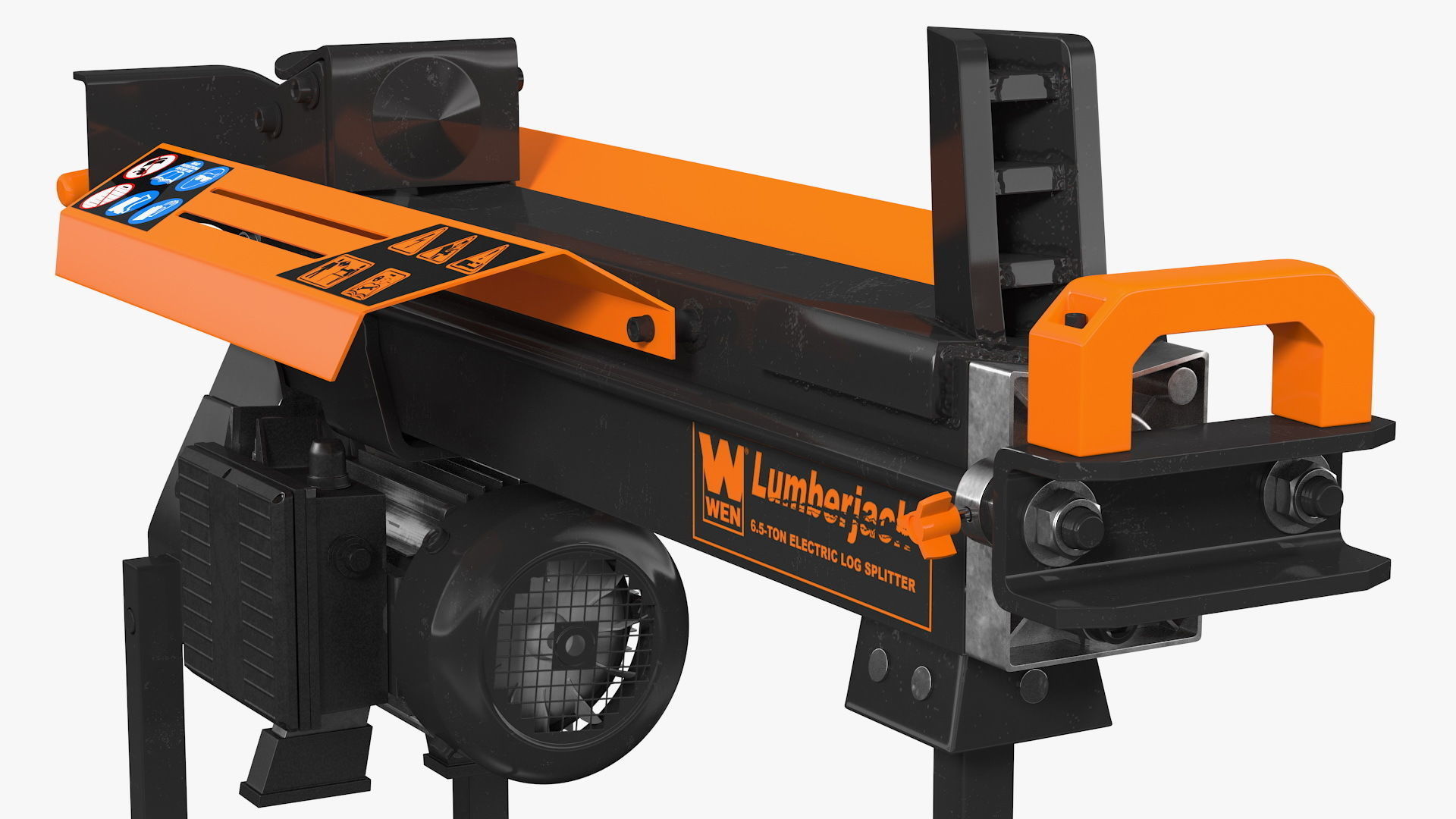 WEN 56207 Electric Log Splitter with Stand Rigged 3D model_12