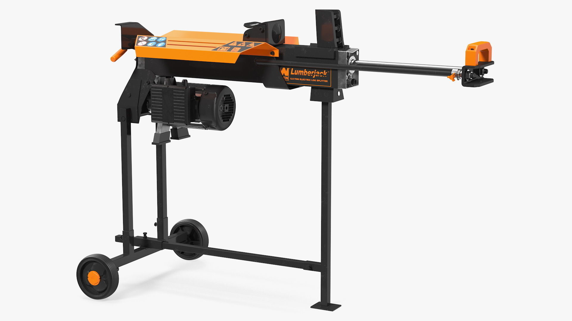 WEN 56207 Electric Log Splitter with Stand Rigged 3D model_8