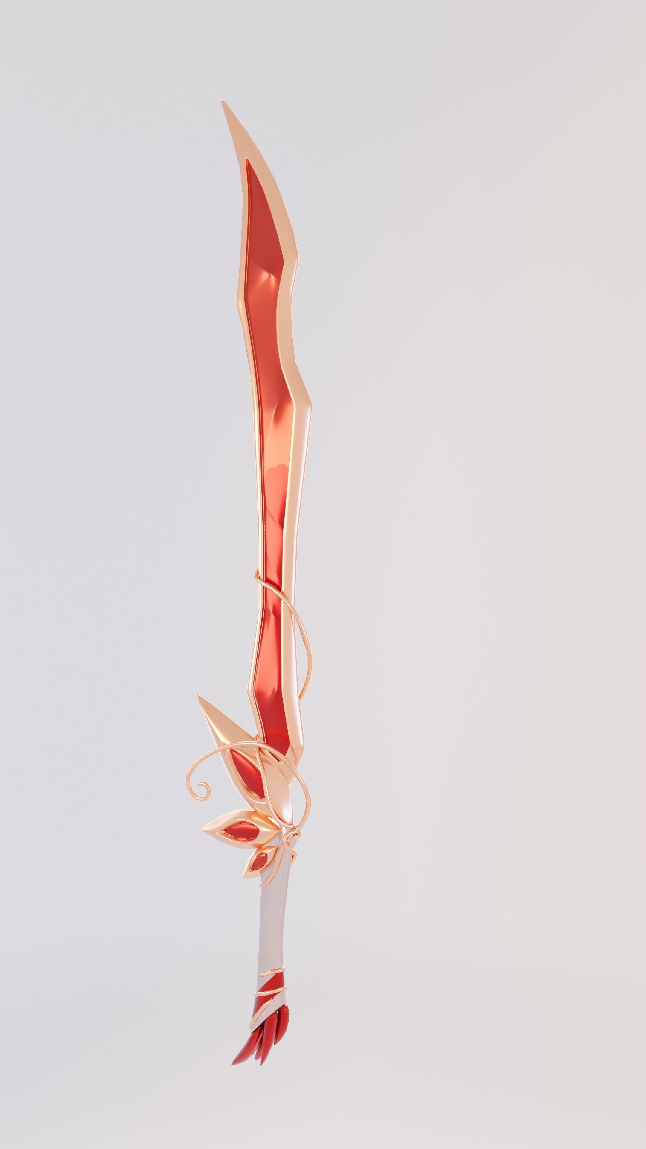 3D model Fantasy fire sword VR / AR / low-poly | CGTrader