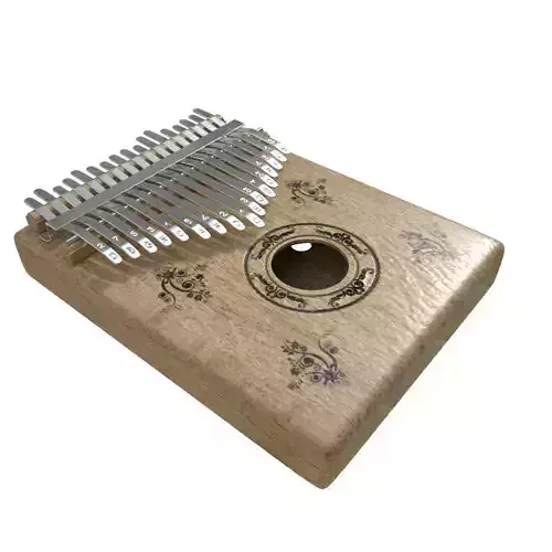 Kalimba wooden musical instrument