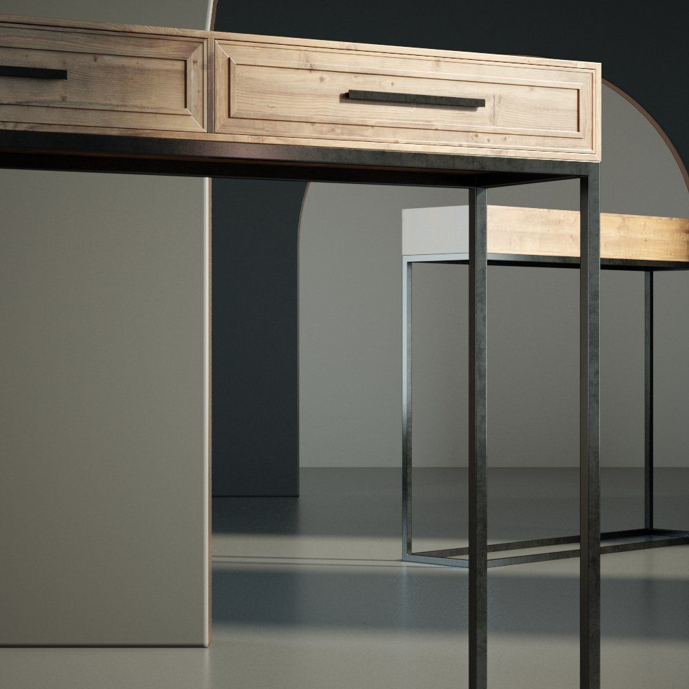 Furniture Console 002 3D model_2