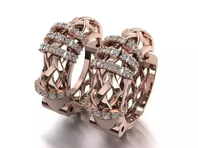 Braided ring and earring  collection 454