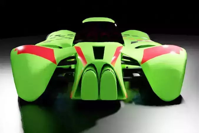 Formula X futuristic race car