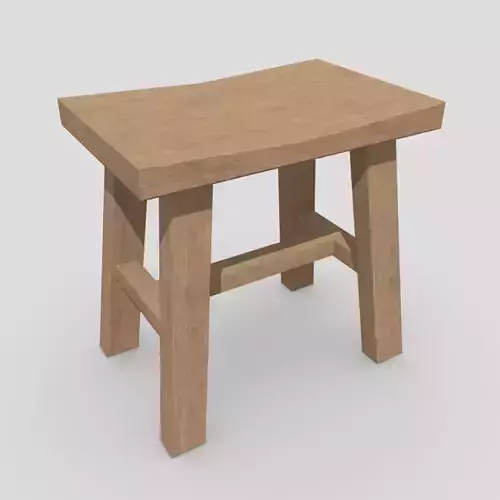 Stool 7 wooden