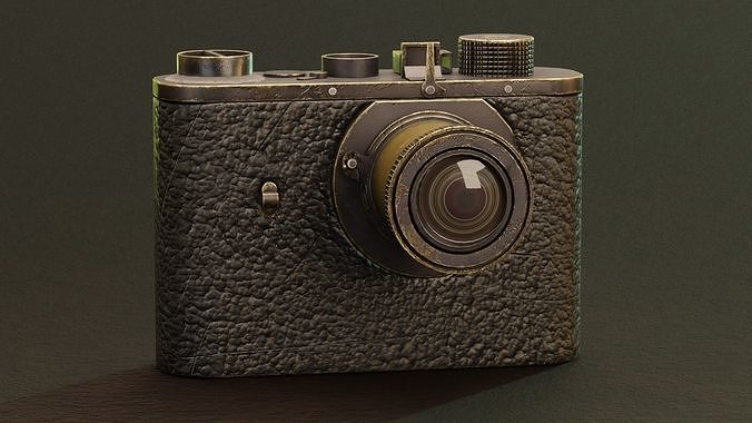 3D Old Camera Low-poly 3D model