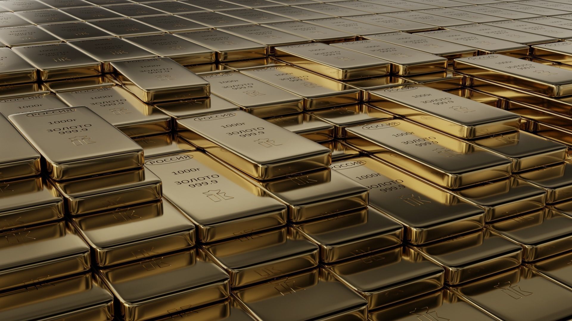 Russian standard gold bars 3D model_30