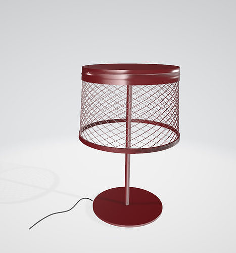 RED LAMP for AR and VR -  PBR - GLB - GLTF - OBJ- FBX  mds max Free low-poly 3D model
