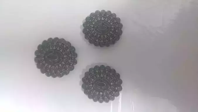 Pendant Set 9 pcs metal coasters