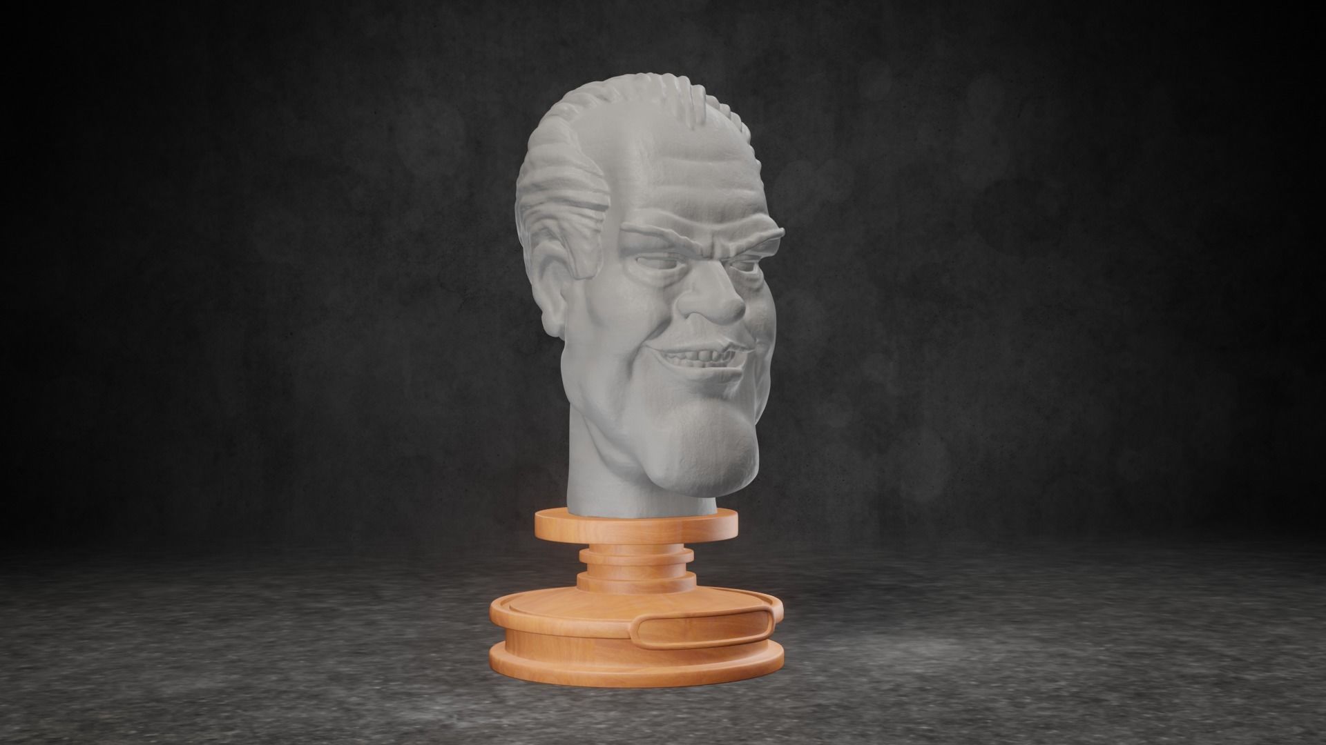 Gerald R Ford caricature STL 3D print model_6