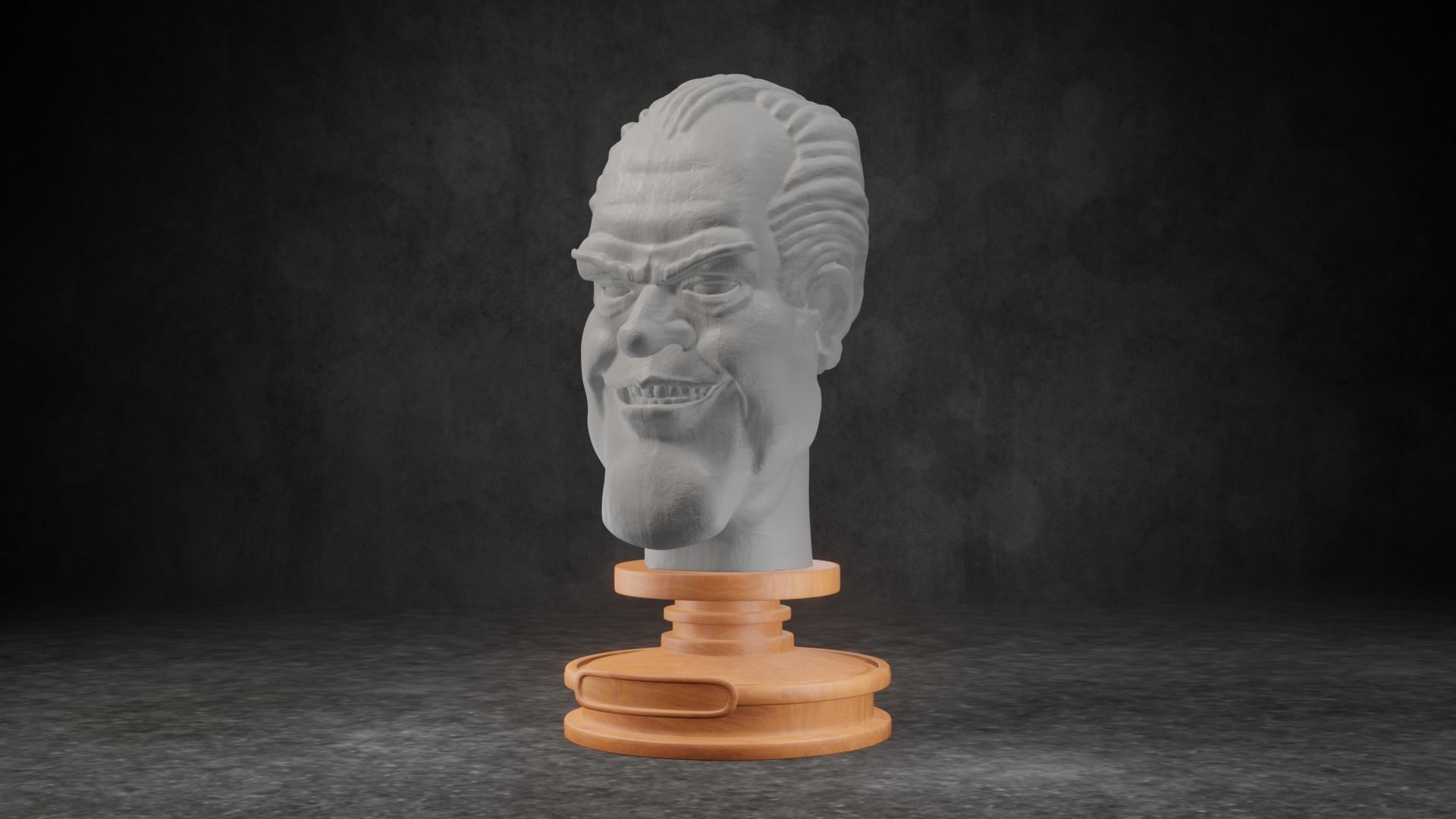 Gerald R Ford caricature STL 3D print model_12