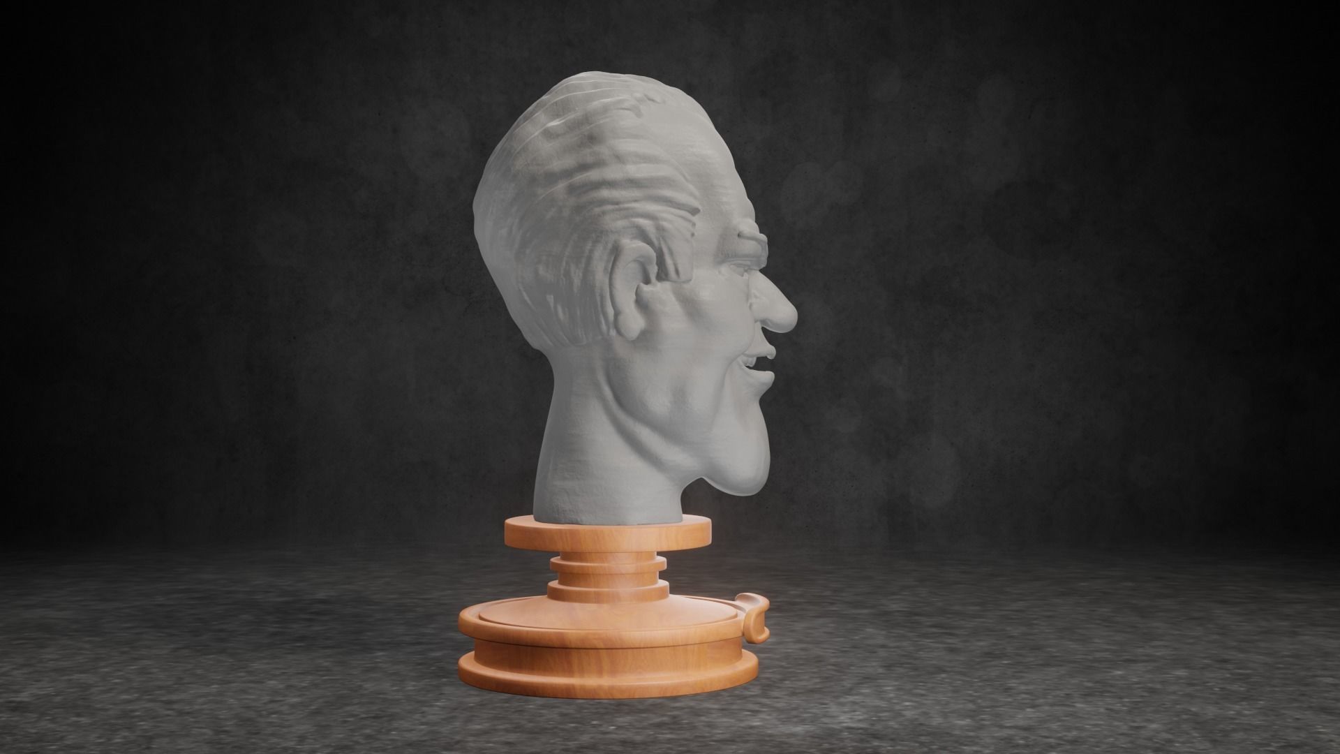 Gerald R Ford caricature STL 3D print model_7