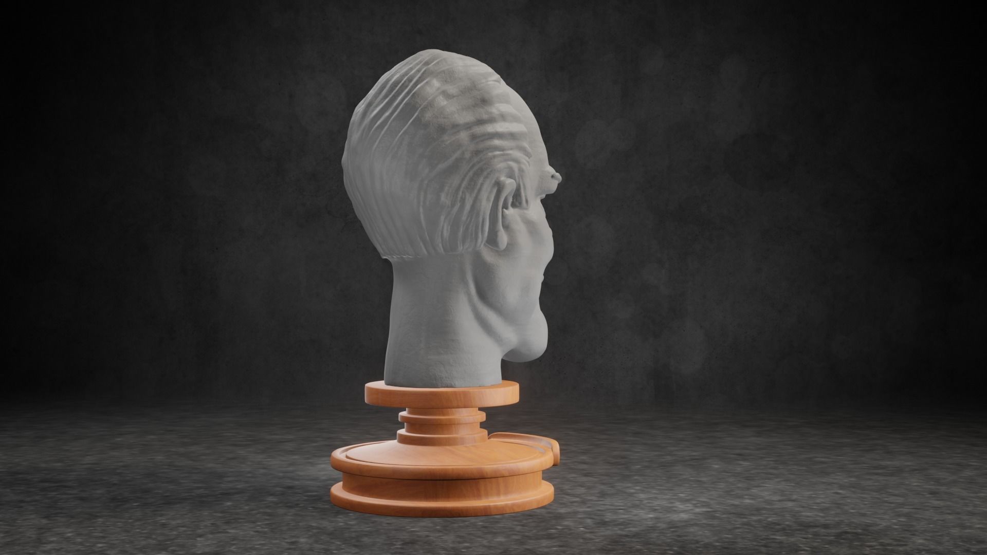 Gerald R Ford caricature STL 3D print model_8