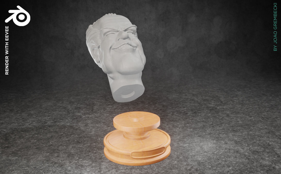 Gerald R Ford caricature STL 3D print model_2