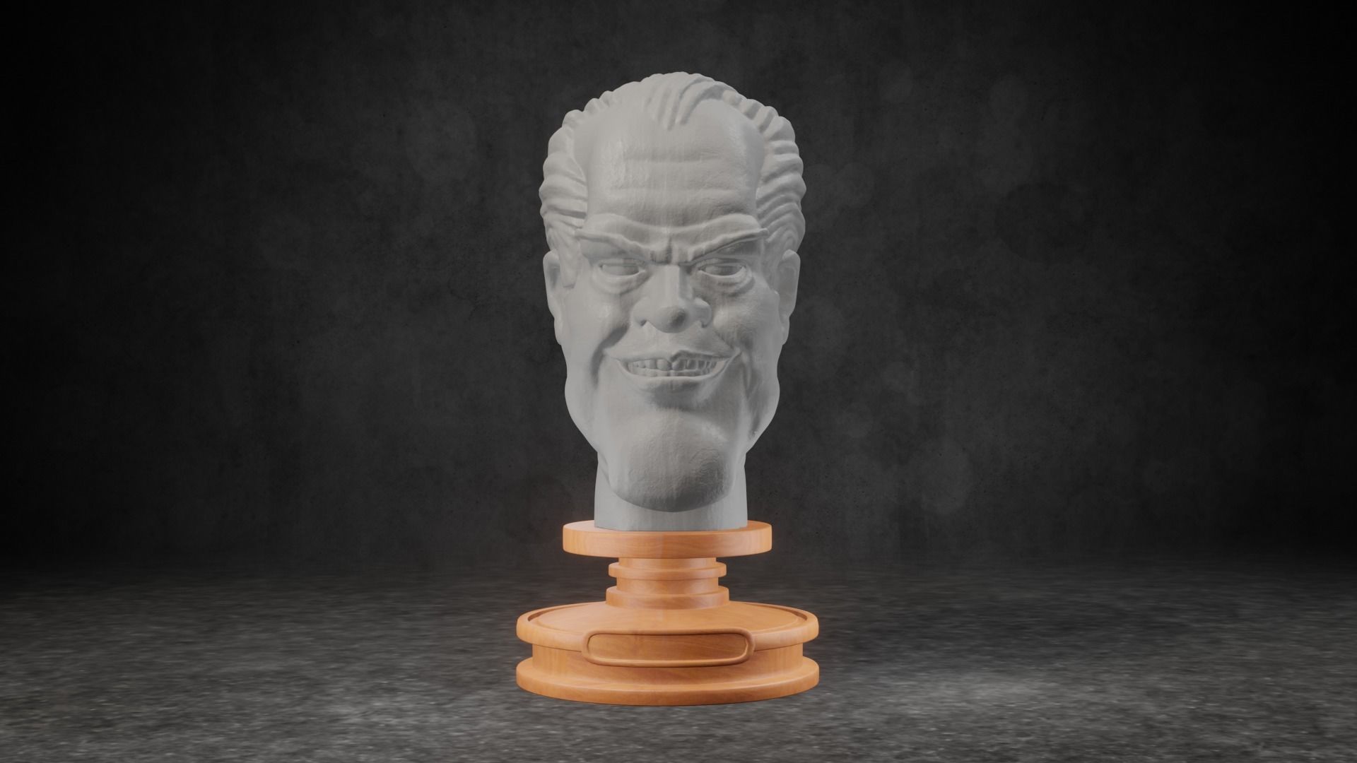 Gerald R Ford caricature STL 3D print model_5