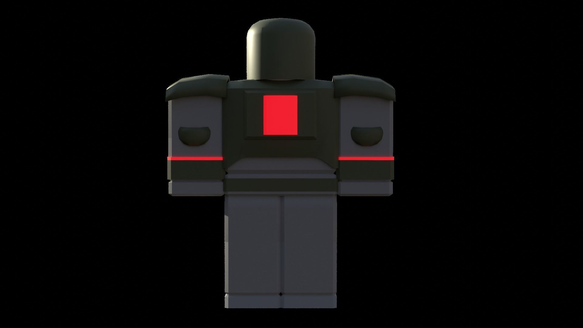 Roblox sci fi soldier Low-poly 3D model_3