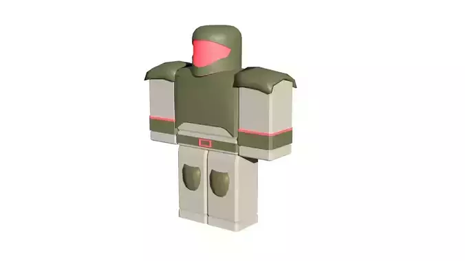 Roblox sci fi soldier Low-poly 3D model