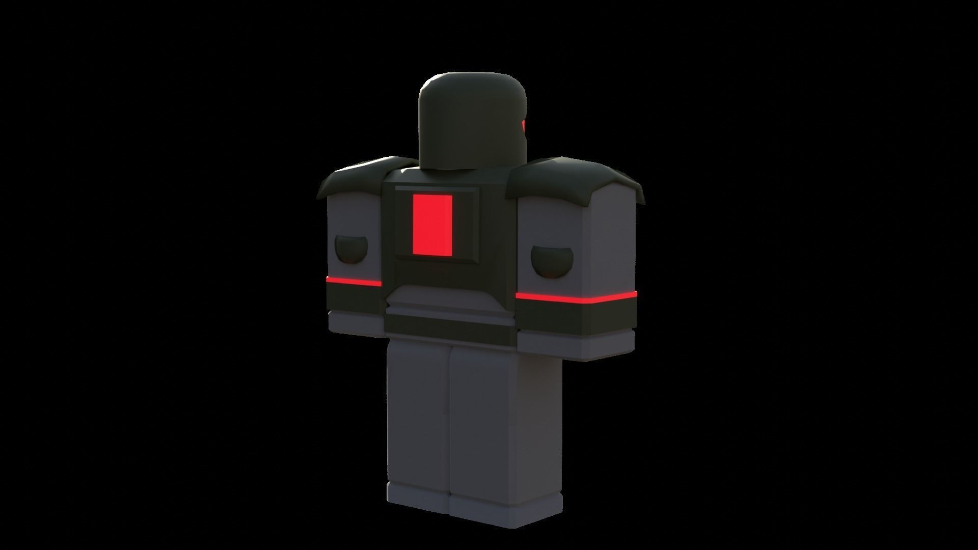 Roblox sci fi soldier Low-poly 3D model_1