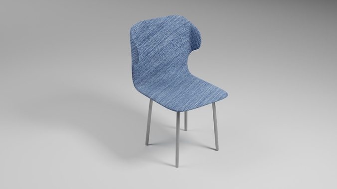 Upholstered Chair Low-poly 3D model