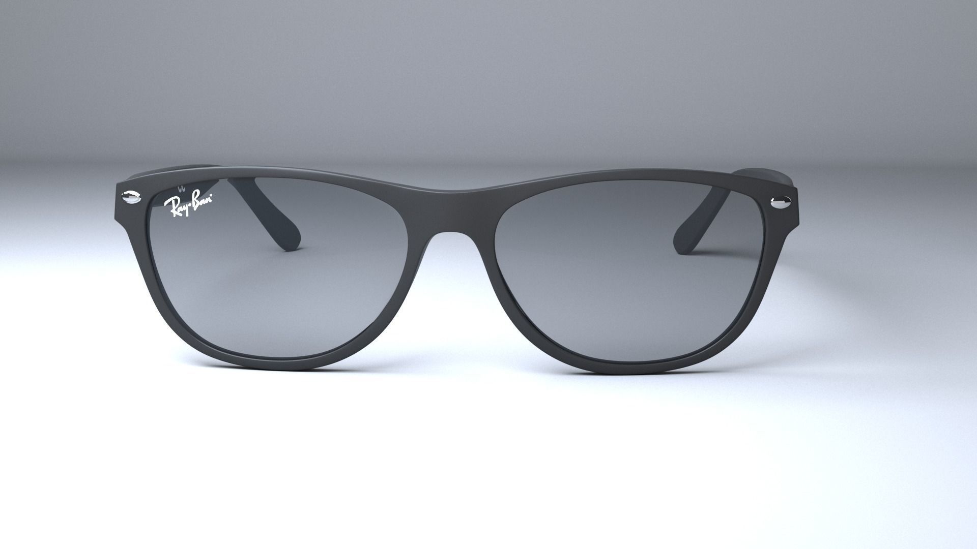 Ray-Ban New Wayfarer Classic  Low-poly 3D model_4