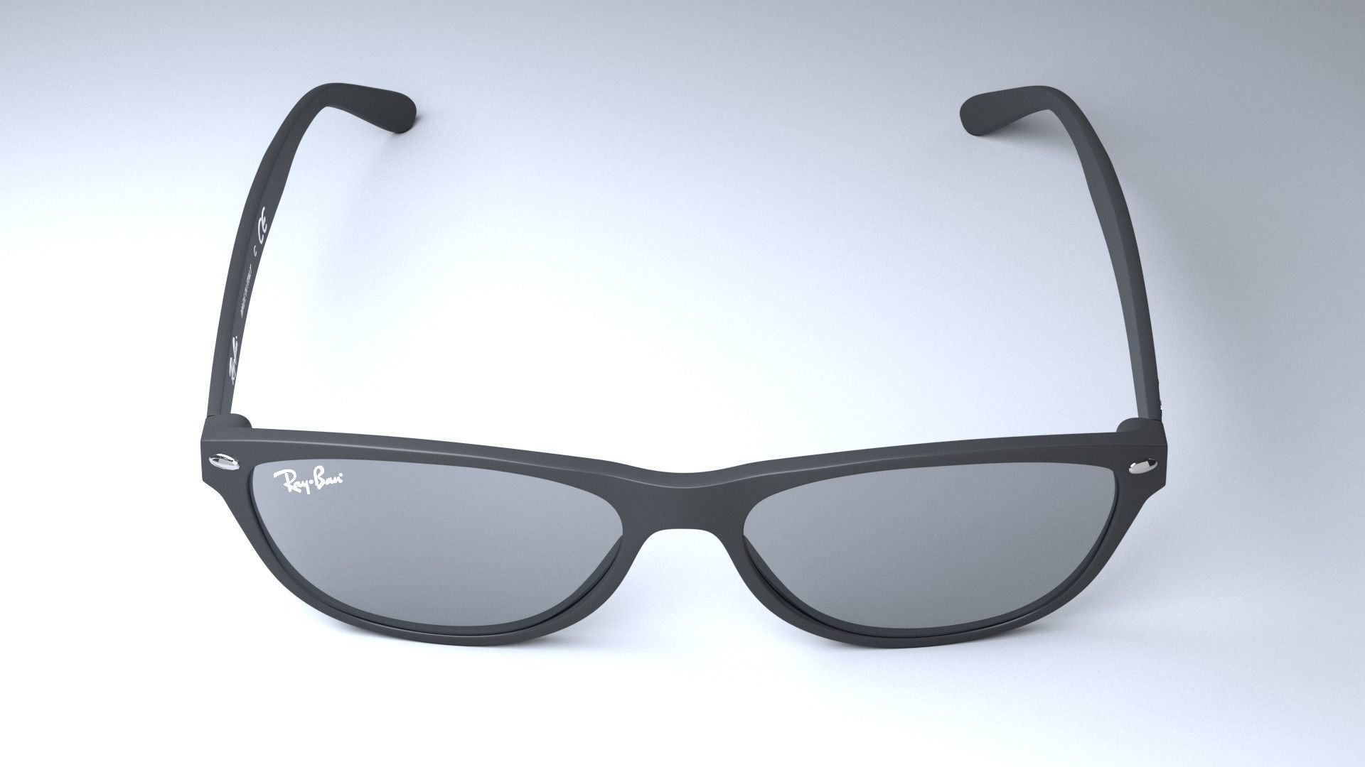 Ray-Ban New Wayfarer Classic  Low-poly 3D model_3
