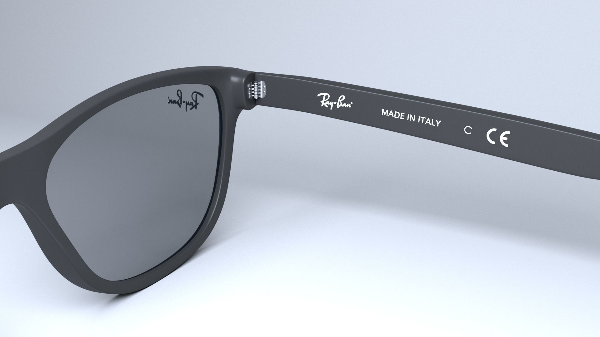 Ray-Ban New Wayfarer Classic  Low-poly 3D model_19
