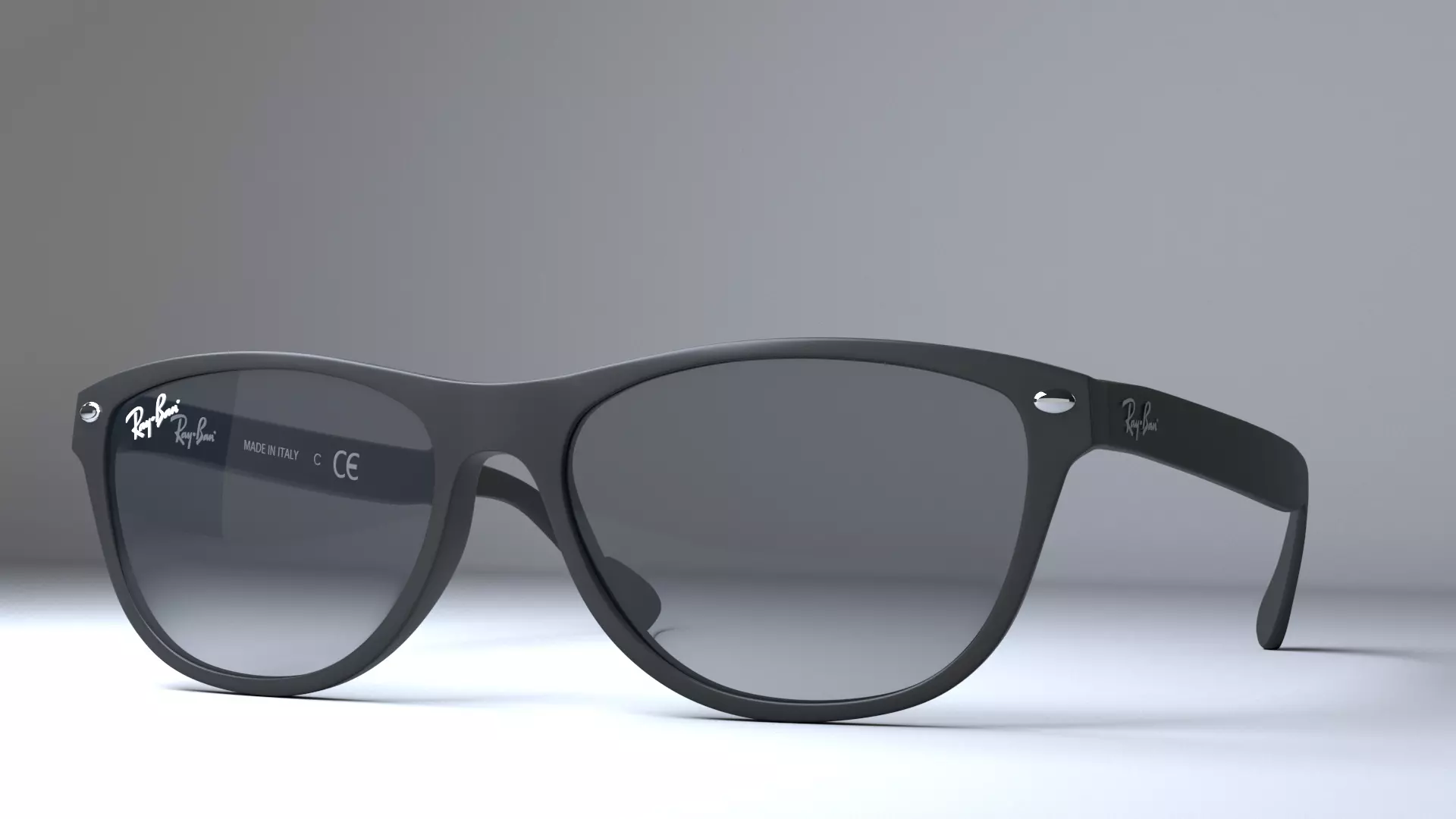 Ray-Ban New Wayfarer Classic  Low-poly 3D model_0