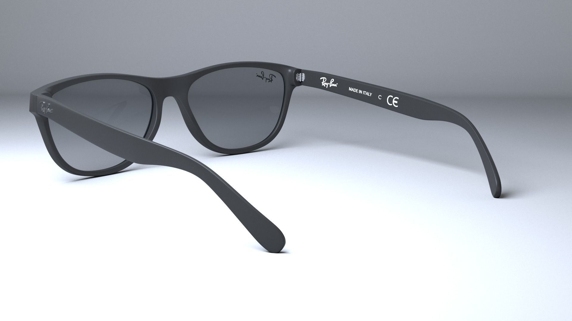 Ray-Ban New Wayfarer Classic  Low-poly 3D model_14