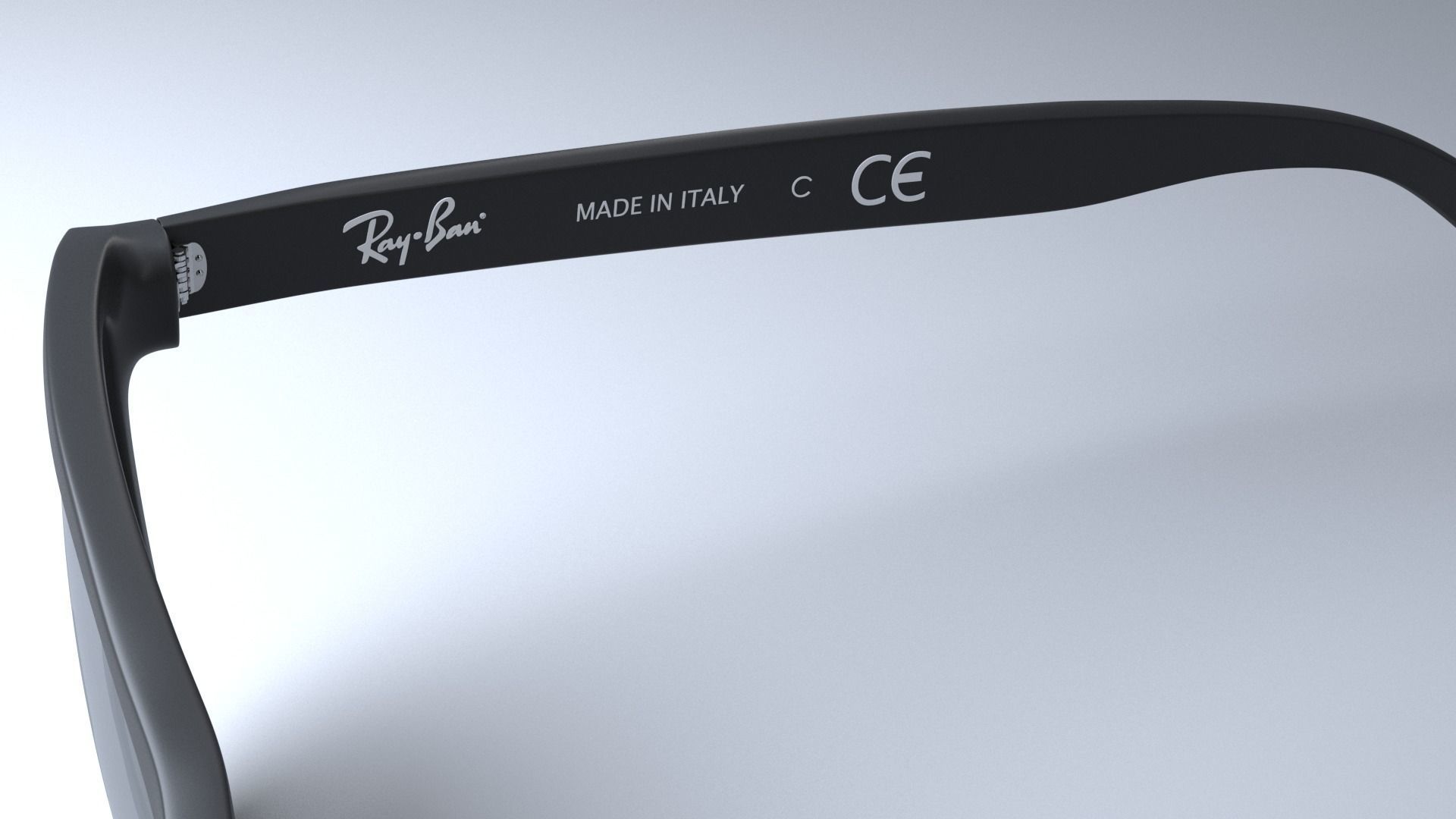 Ray-Ban New Wayfarer Classic  Low-poly 3D model_15