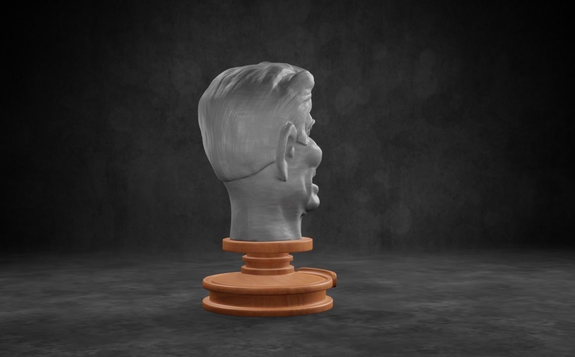Ronald Reagan caricature STL 3D print model_8