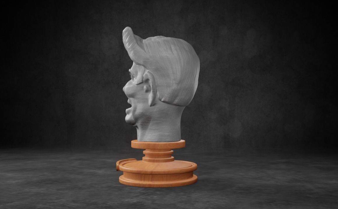 Ronald Reagan caricature STL 3D print model_10
