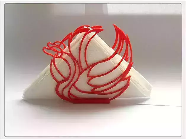 Stand for napkins Swan Free 3D print model