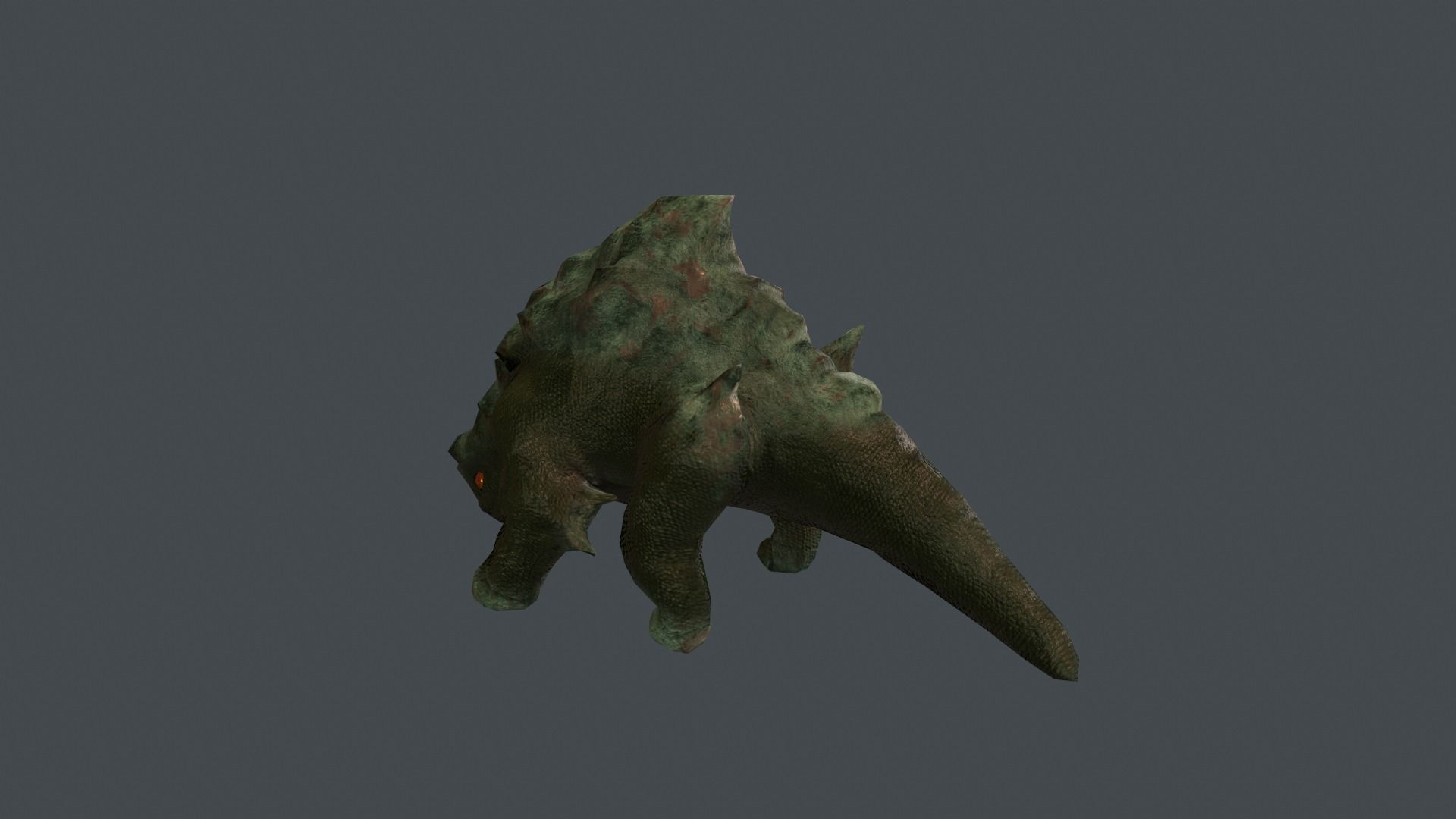 Dino Golem Low-poly 3D model_5