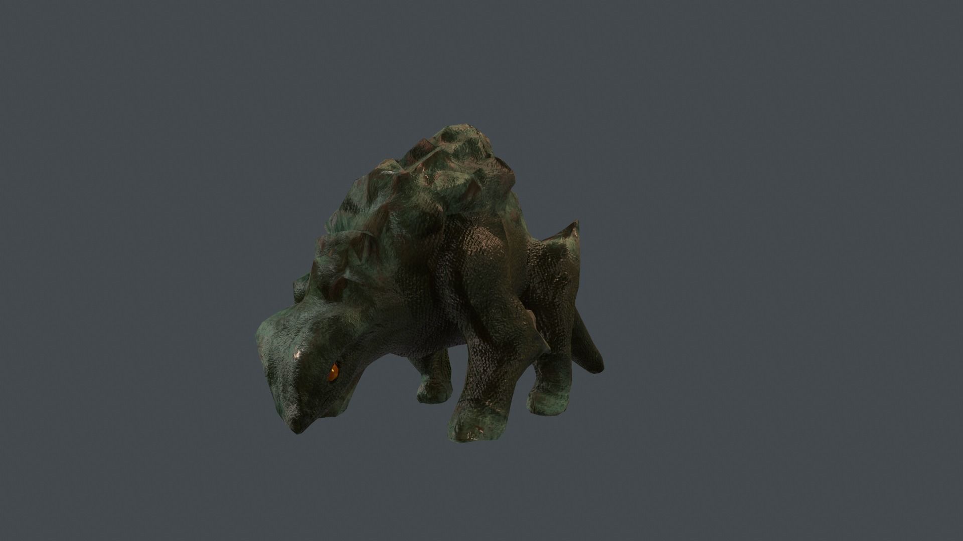 Dino Golem Low-poly 3D model_3