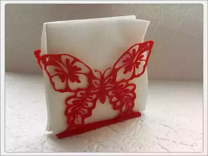 Stand for napkins Butterfly Free 3D print model