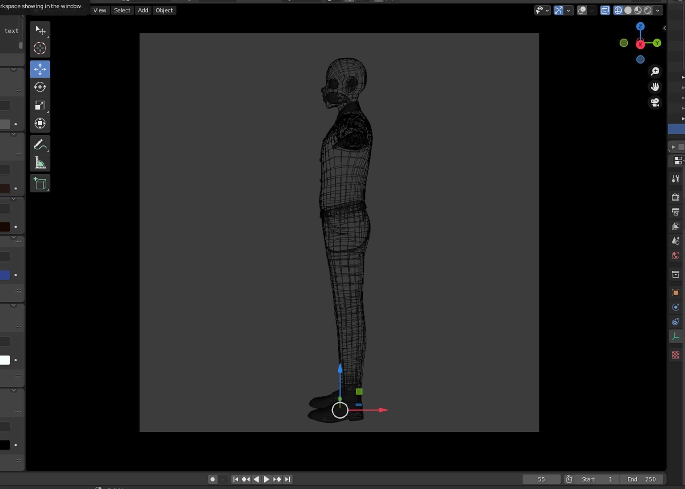 Cartoon Black Man Rigged Blender 3D model_25