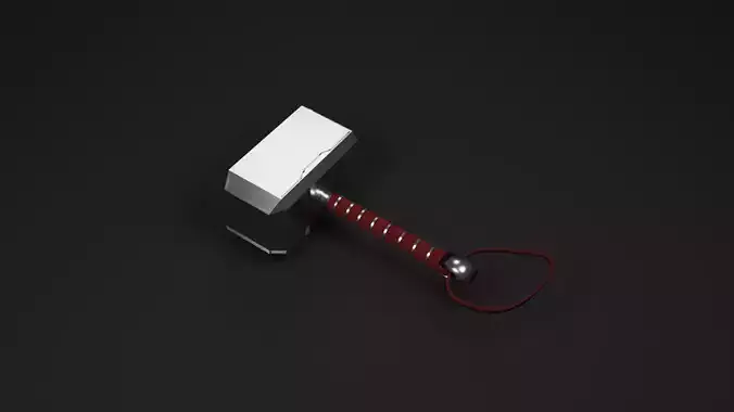 Thor Mjolnir for free Free low-poly 3D model