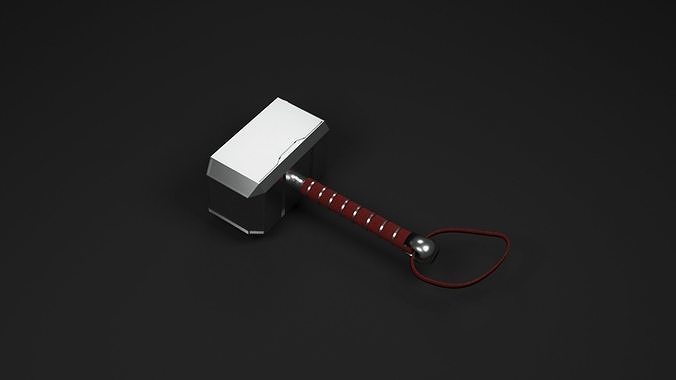 Thor Mjolnir for free Free low-poly 3D model