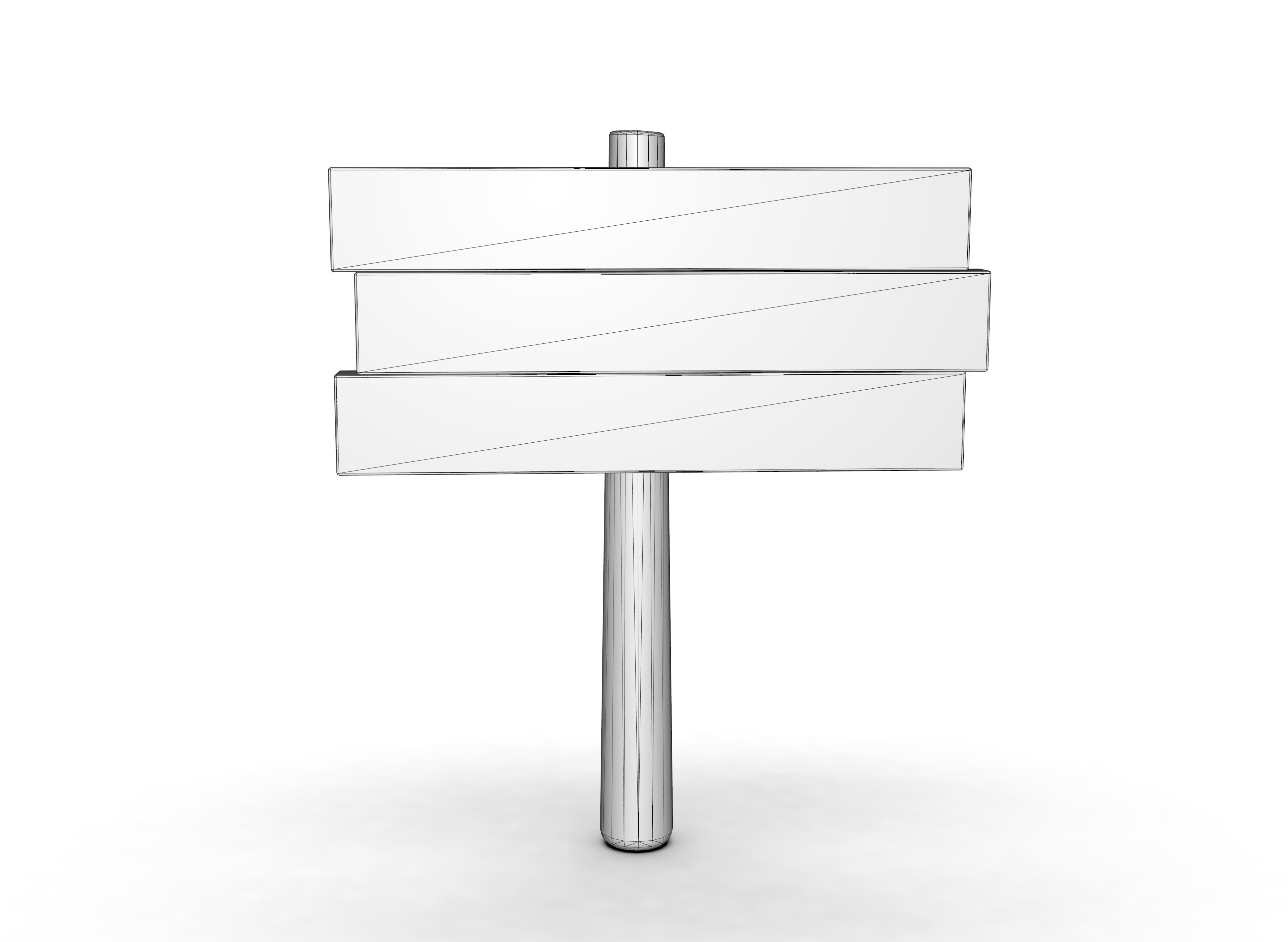 Halloween sign Low-poly 3D model_11