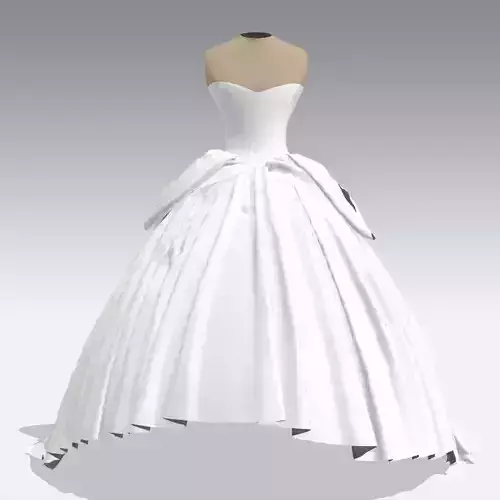 ASYMETRIC DRESS WHITE