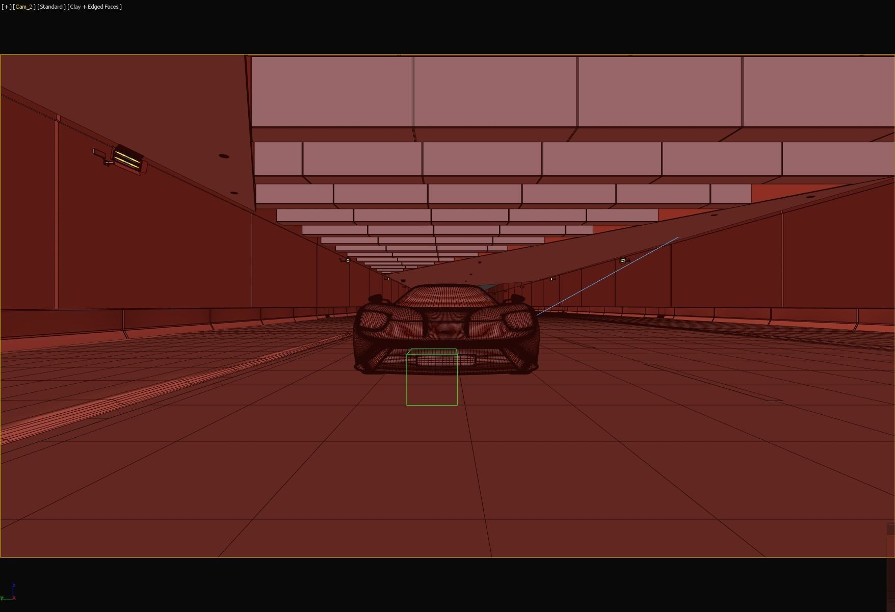 Tunel scene for car rendering SWR2 3D model_9