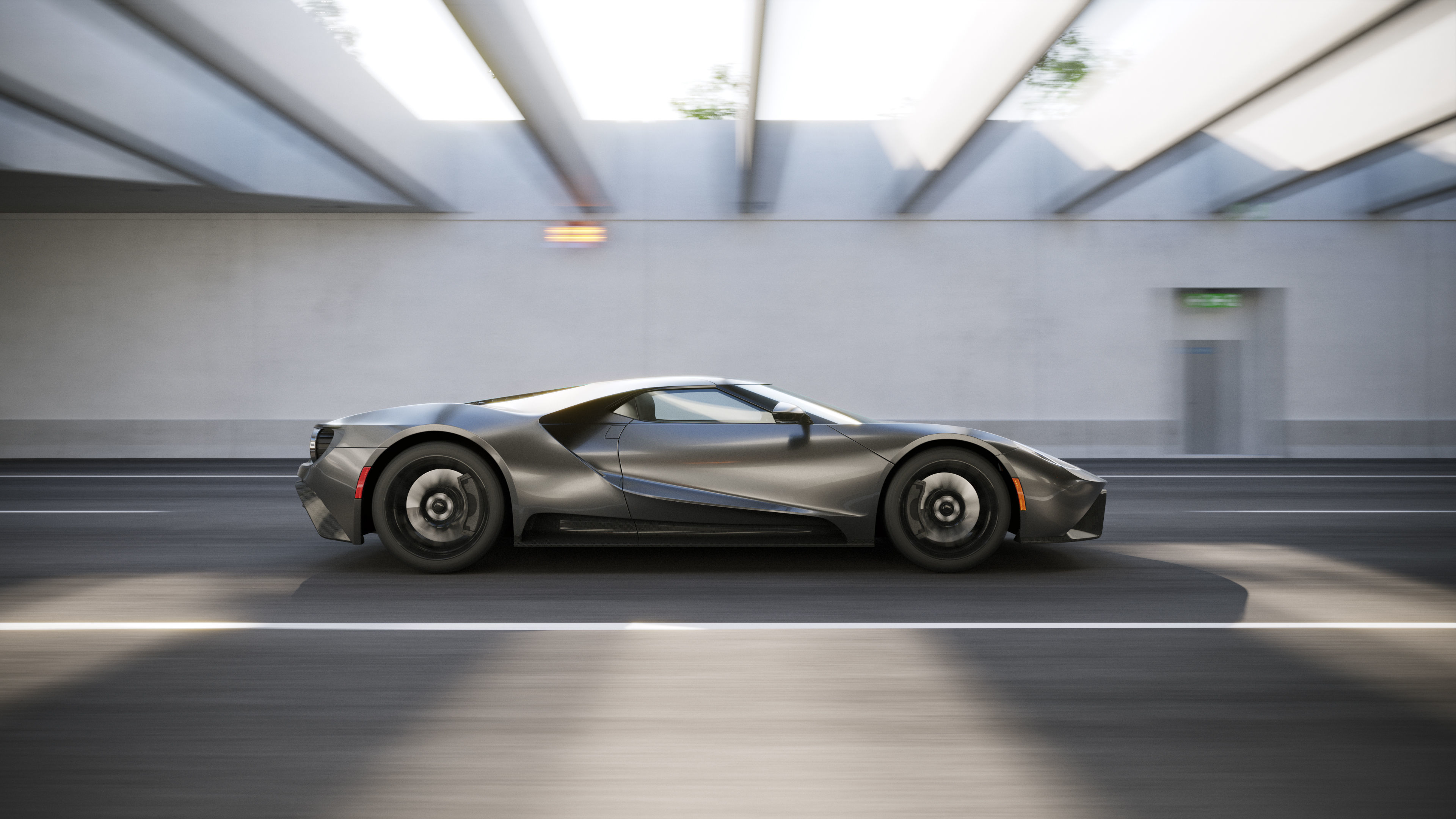 Tunel scene for car rendering SWR2 3D model_2