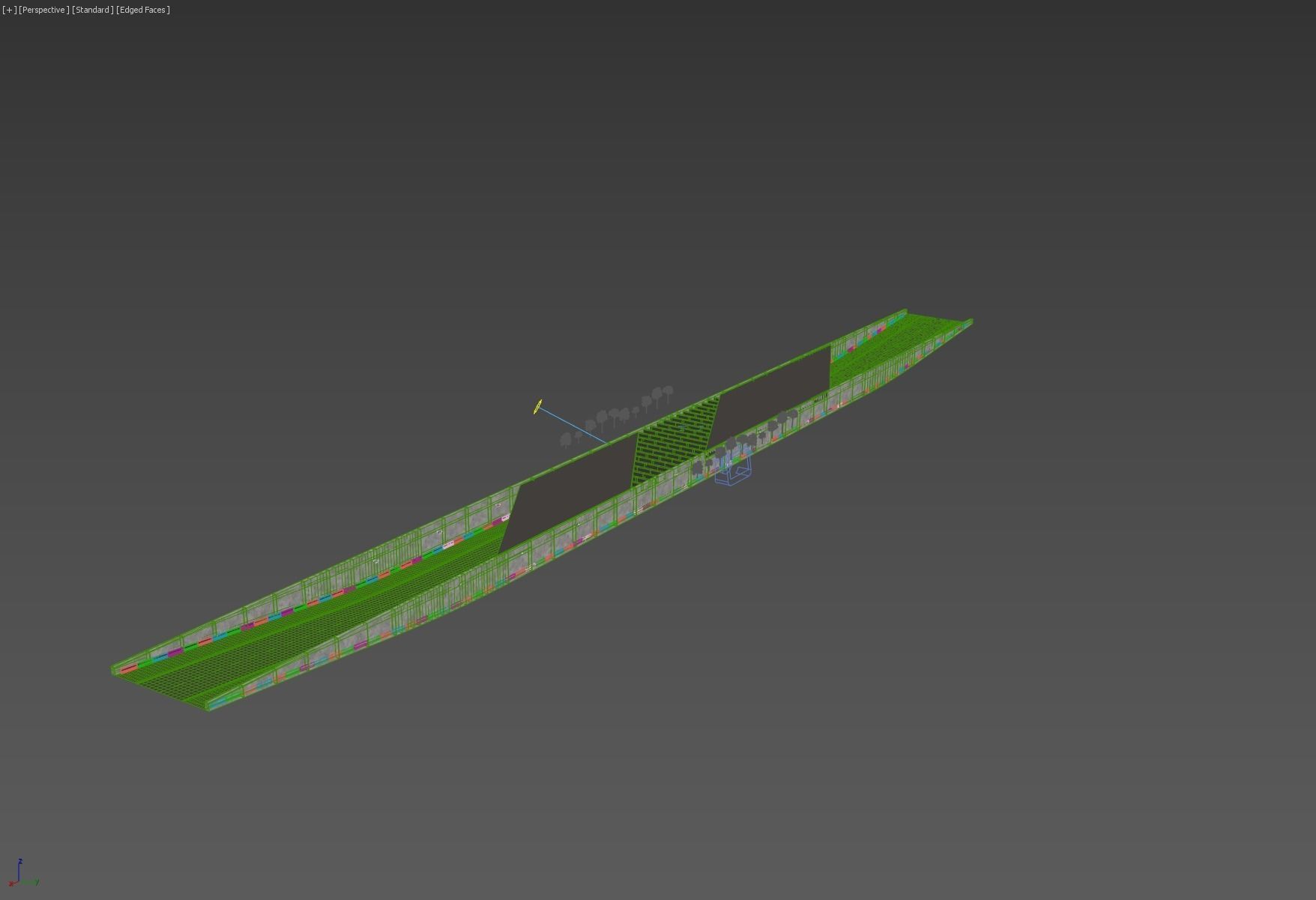 Tunel scene for car rendering SWR2 3D model_12