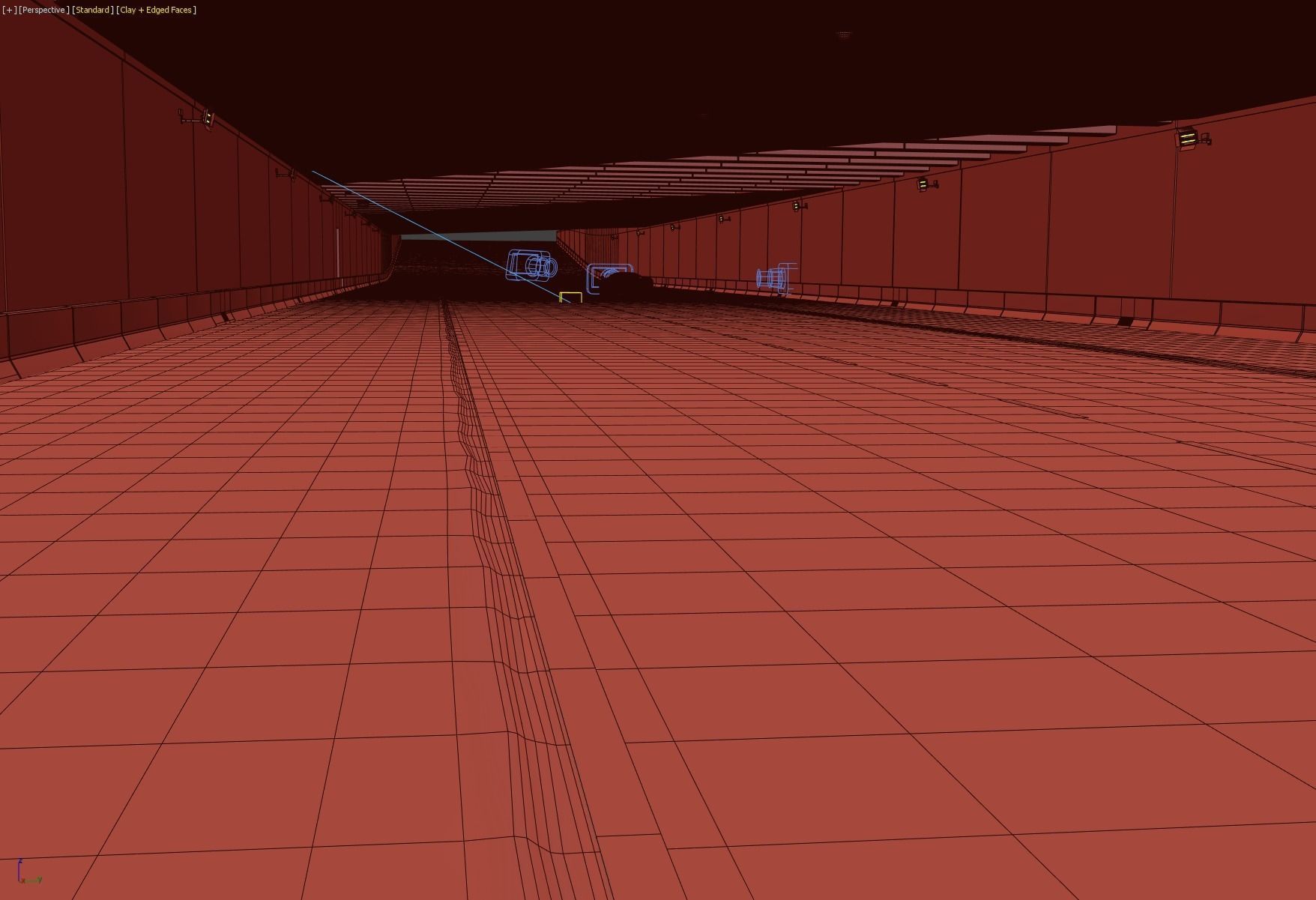 Tunel scene for car rendering SWR2 3D model_8