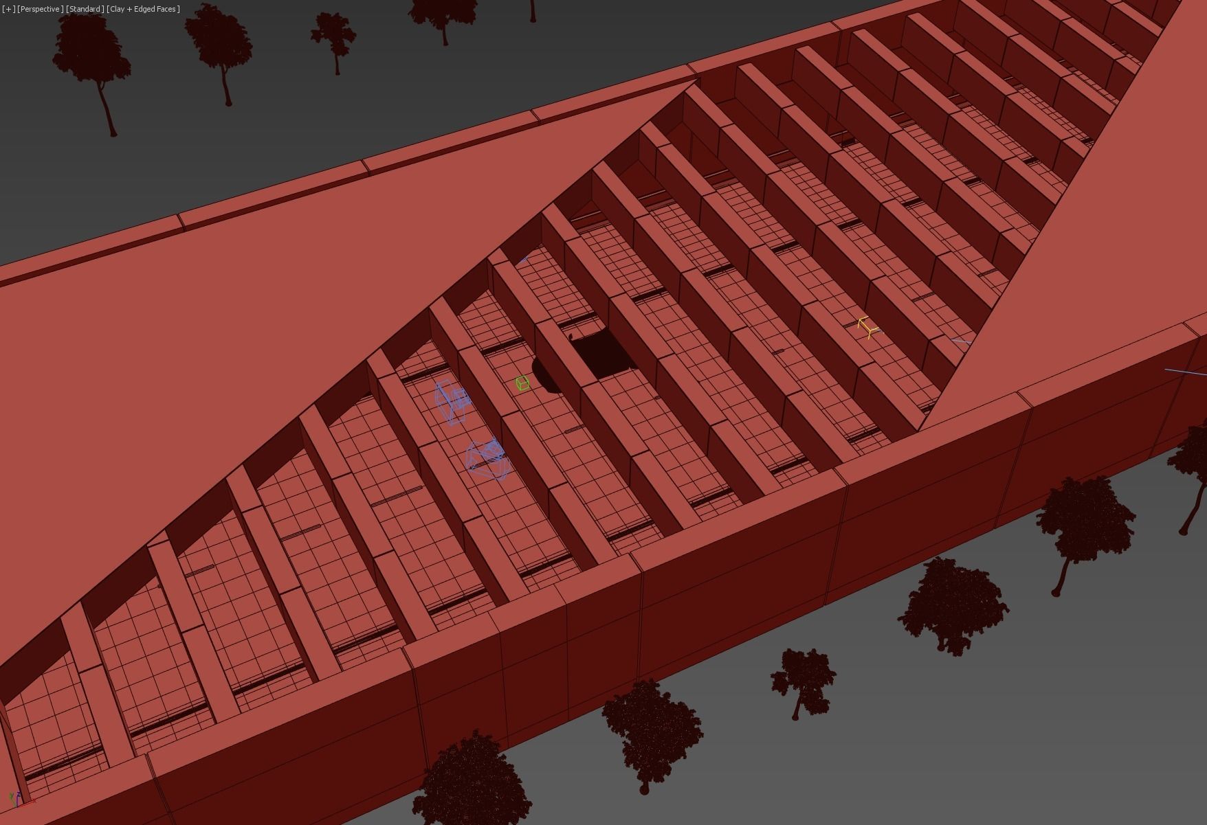 Tunel scene for car rendering SWR2 3D model_7