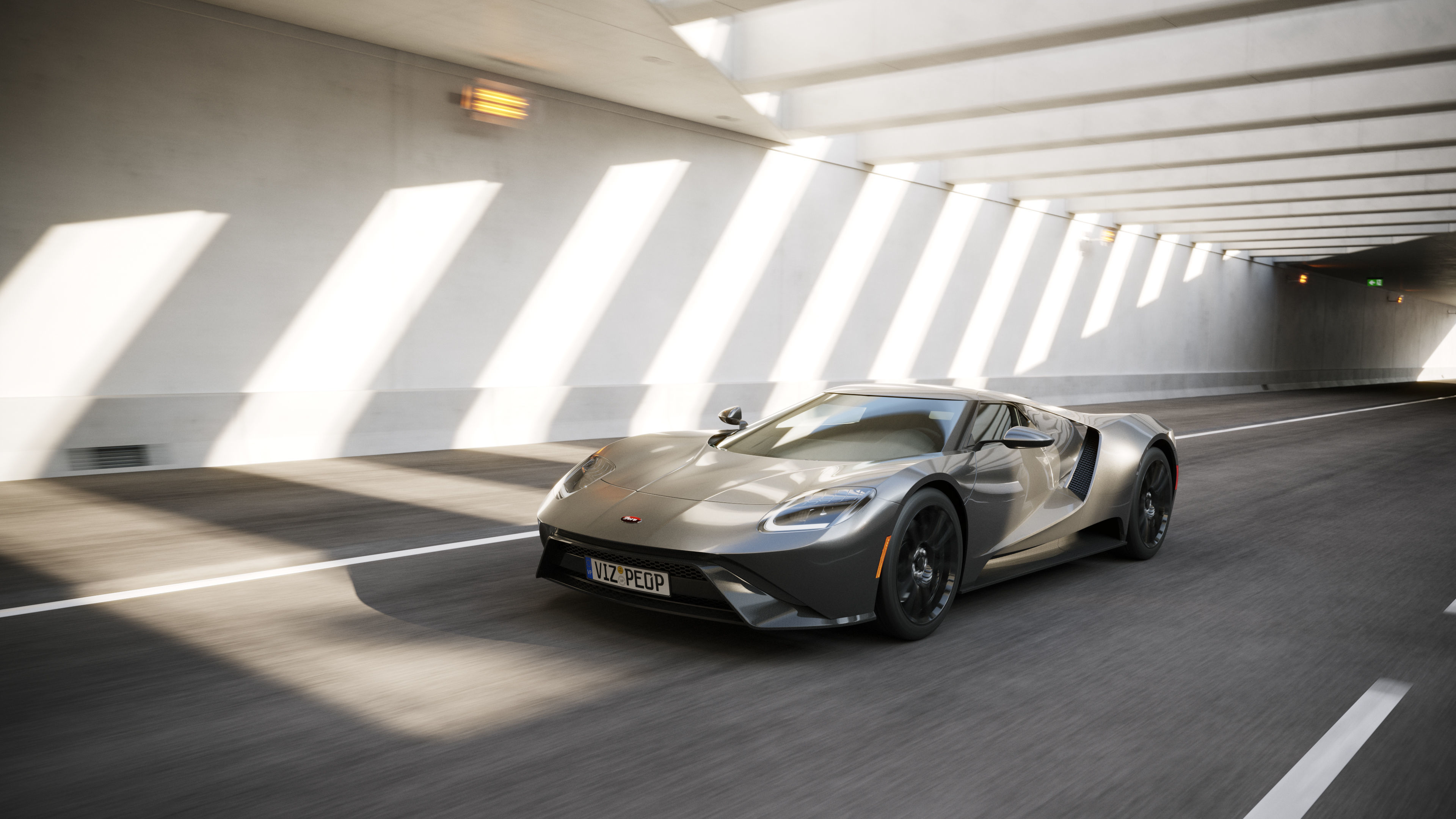 Tunel scene for car rendering SWR2 3D model_1